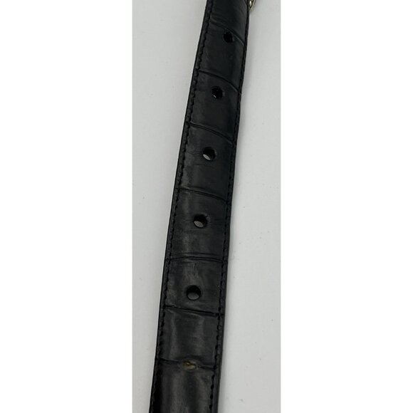 Brighton Western Belt Black 30 M 40383 Silver X Medallion Sliders USA Rodeo - Picture 4 of 5